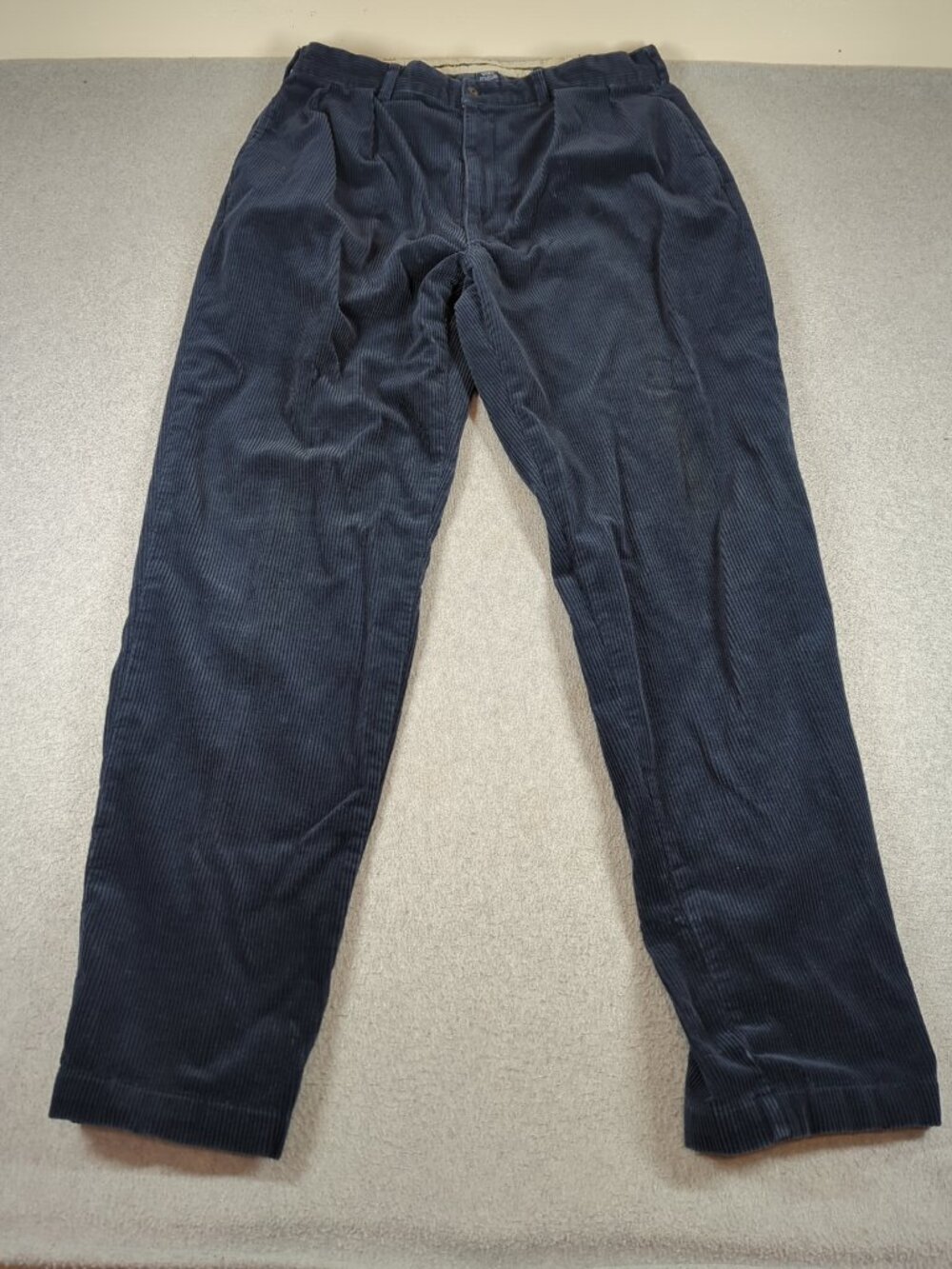 Vintage Polo Ralph Lauren Corduroy Pants Men's 35x34 (Actual 34x34) Blue Cords
